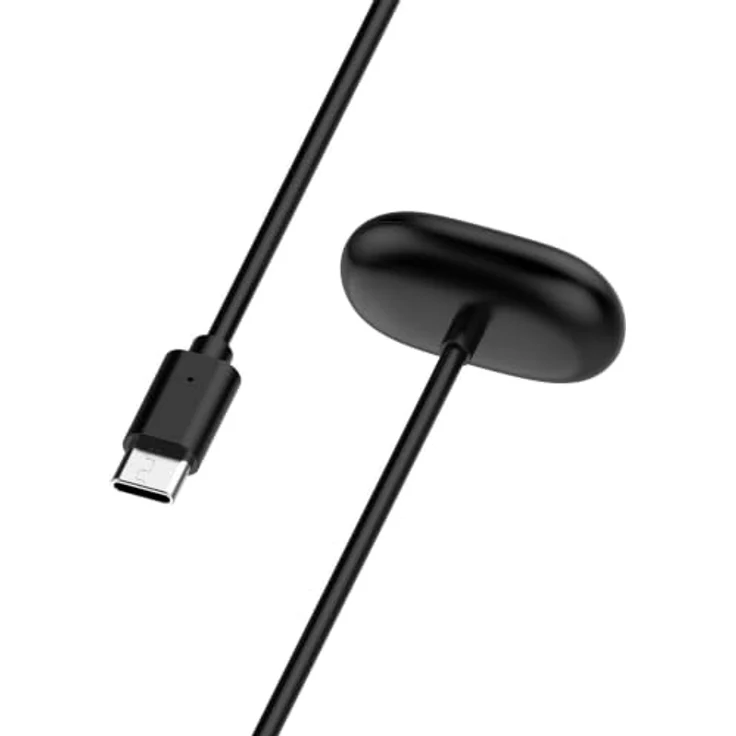 Wigento Ladekabel für Google Fitbit Air, USB C magnetisch mit Ladebase, 1 Meter, Schwarz – Bild 4