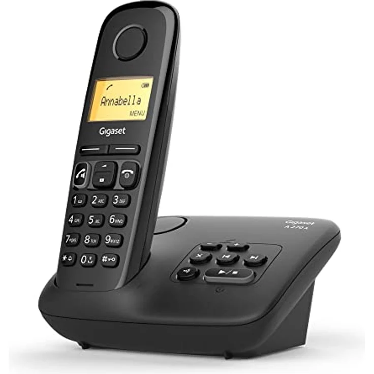 Gigaset A270A schnurloses Telefon 25min Anrufbeantworter schwarz – Bild 2