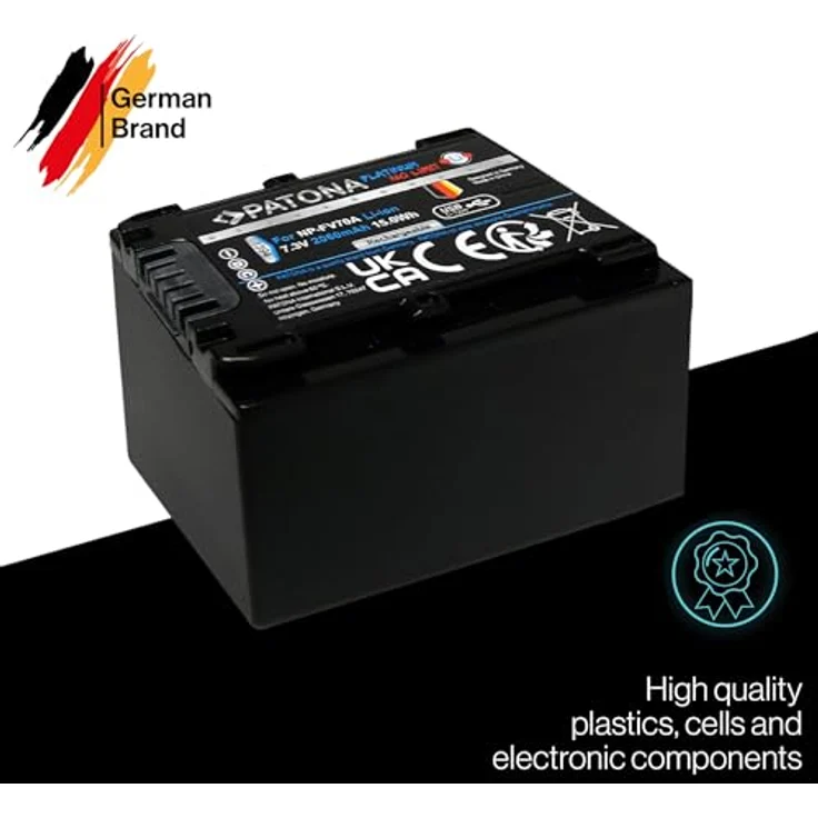 PATONA Platinum NP-FV70A NP-FV70 Akku 2060mAh mit USB-C Anschluss, kompatibel mit Sony NP-FV30/40/50A/70/90/100, hohe Zyklenfestigkeit – Bild 4