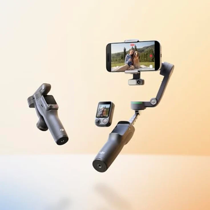 DJI Osmo Mobile 8P, Smartphone-Gimbal mit 3-Achsen-Stabilisierung, Verlängerungsstab und 10 Stunden Akkulaufzeit – Bild 9