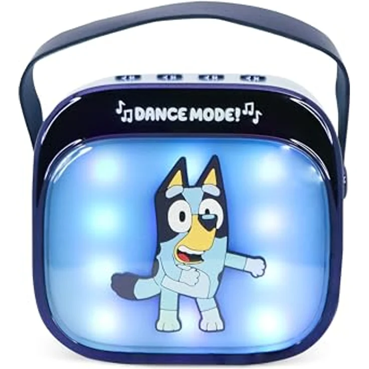 OTL Technologies Bluey PopSing LED Set Karaoke-System, tragbar mit Bluetooth 5.3 und farbwechselnden LED-Lichteffekten – Bild 3