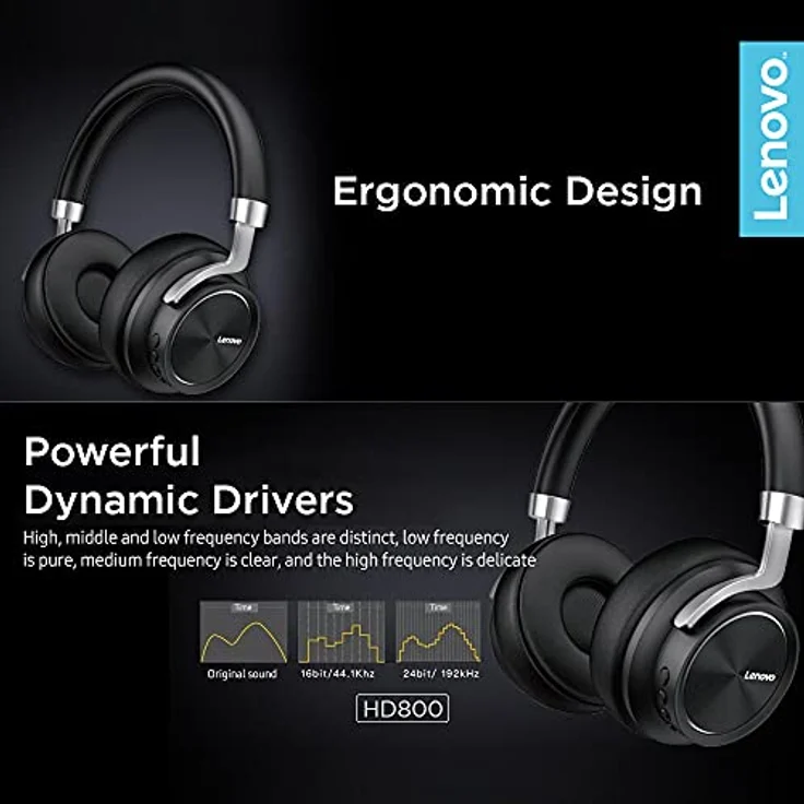 Lenovo HD800 Headphones Black – Bild 3