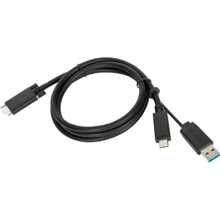 Targus ACC1135GLX USB Kabel 1,8 m, USB 3.2 Gen 1, USB C, Schwarz, maximale Datenübertragungsrate 10 Gbit/s