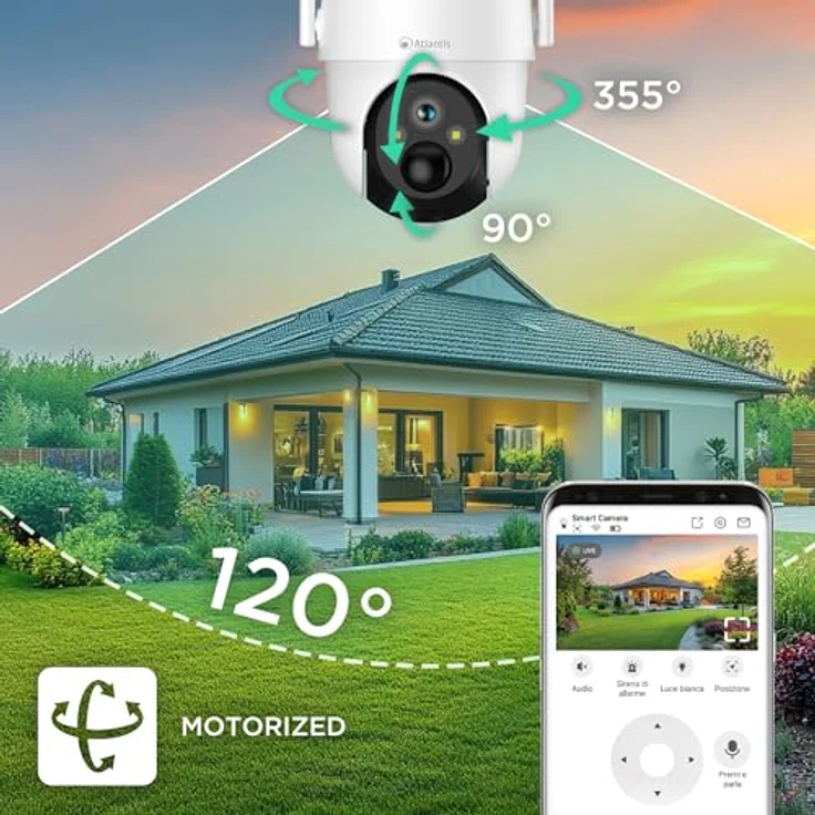 Atlantis Land Volta Pro A16-VL70P-4G, IP-Kamera 3MP (2304 x 1296 Pixels) mit Nachtsicht, IP65 und kabelloser Montage, Weiss – Bild 7
