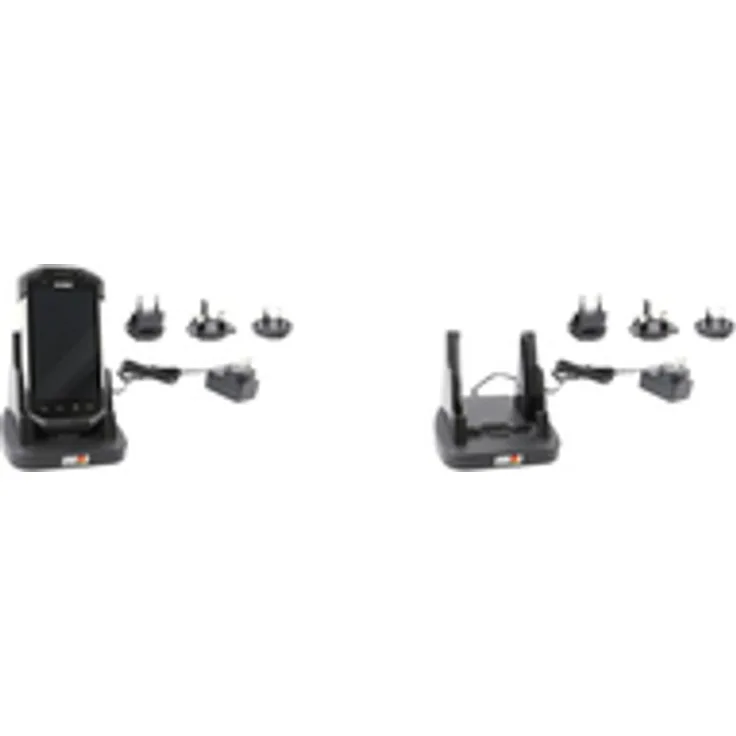 Brodit 215728 Halterung Aktive Halterung Tablet/UMPC Schwarz (215728) - Ladestation inkl. Netzteil und Plugs, passend für TC7X
