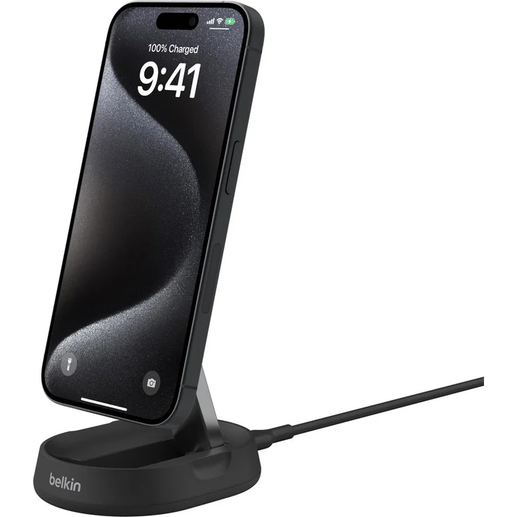 Belkin Support de charge magn?que Qi2 (15 W), Wireless Charger, Schwarz – Bild 1