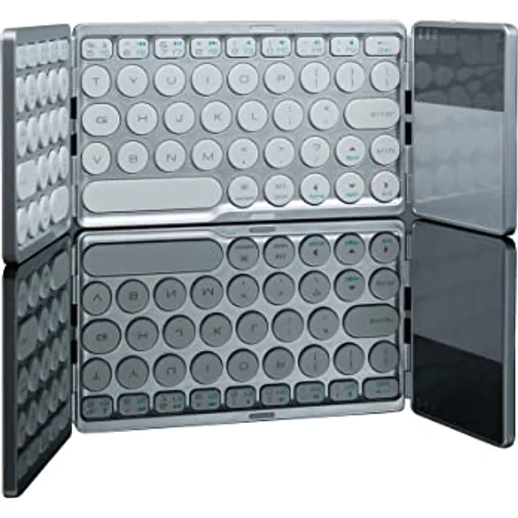 HDWR Tastatur typerCLAW-BS120, kabellose und Faltbare Computertastatur mit Touchpad, Gaming Tastatur, Computer, Laptop, Bluetooth