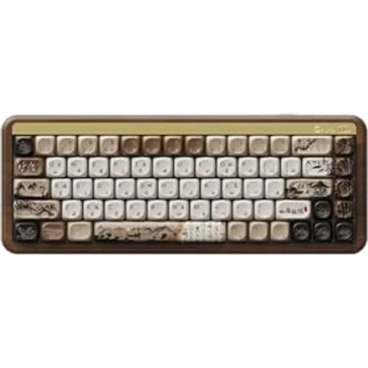 Akko AKKO MU01 Mountain Seclusion Gaming Tastatur, RGB, 65% - Rosewood-Switches, ANSI - Rosewood