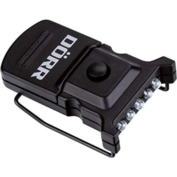 DÖRR CL-5 z klipsem LED Cap-Light, batteriebetrieben mit 10lm, Schwarz – Bild 2