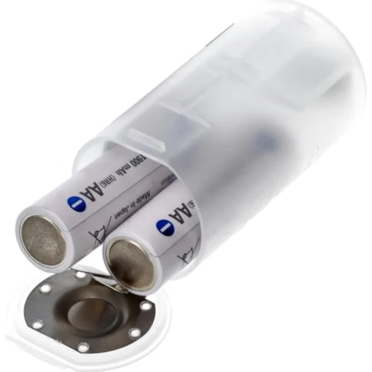 AccuCell Universal Mono D Adapter für 1 oder 2 Mignon AA Batterien, 59,2x32mm, transparent Kunststoff mit Metallkontakten – Bild 2