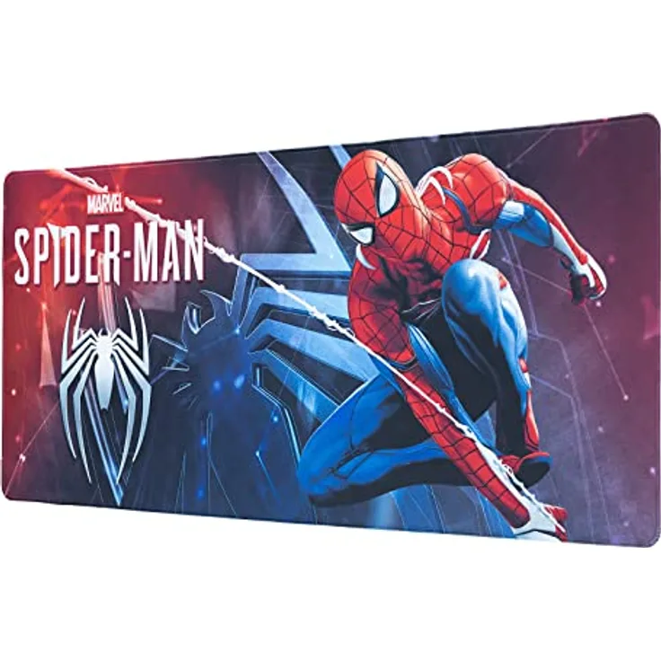 Grupo Erik Mauspad XXL Marvel Spiderman, Gaming Mousepad 80 x 35 cm, rutschfest und wasserabweisend, ideal für PC-Zubehör