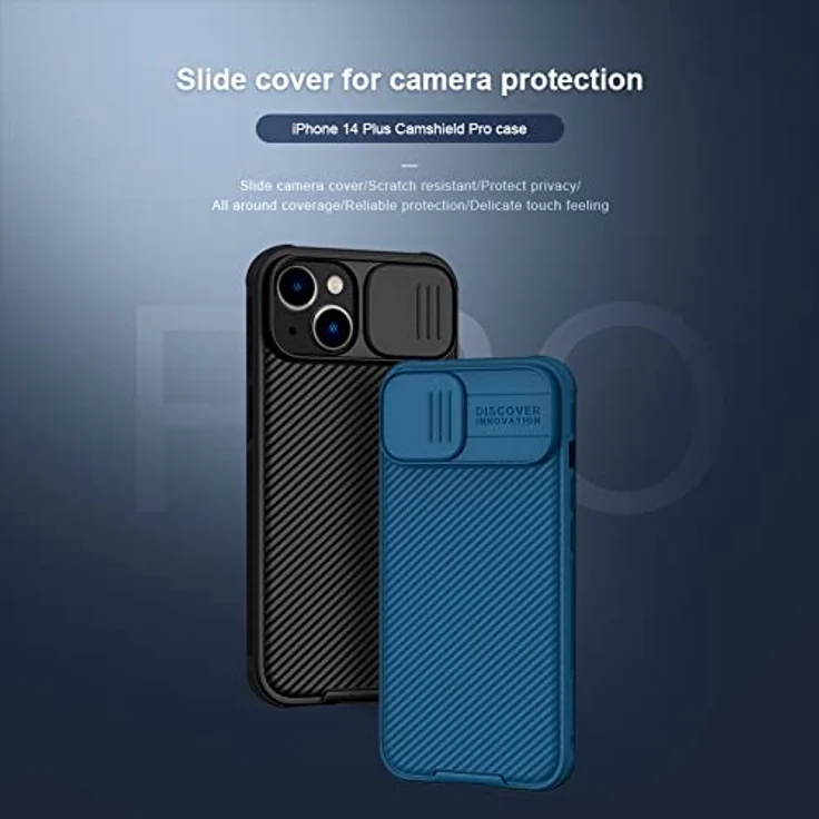 Nillkin CamShield Pro Case für iPhone 14 Plus, Armored Cover mit Kameraschutz, grün – Bild 5