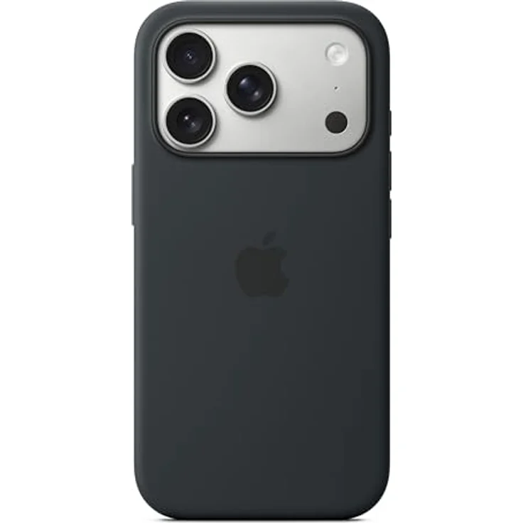 Apple iPhone 17 Pro Silikon Case mit MagSafe, Schwarz - Schützt vor Kratzern, aus 45% recyceltem Silikon, nahtloses Laden – Bild 2
