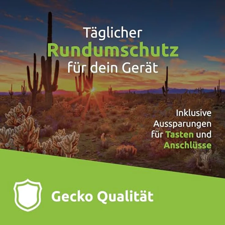 Gecko Covers Cactus Cover für Kobo Libra, E-Reader Schutzhülle mit Mikrofaser-Innenfutter und automatischer Standby-Funktion, 17,8 cm (7") – Bild 2