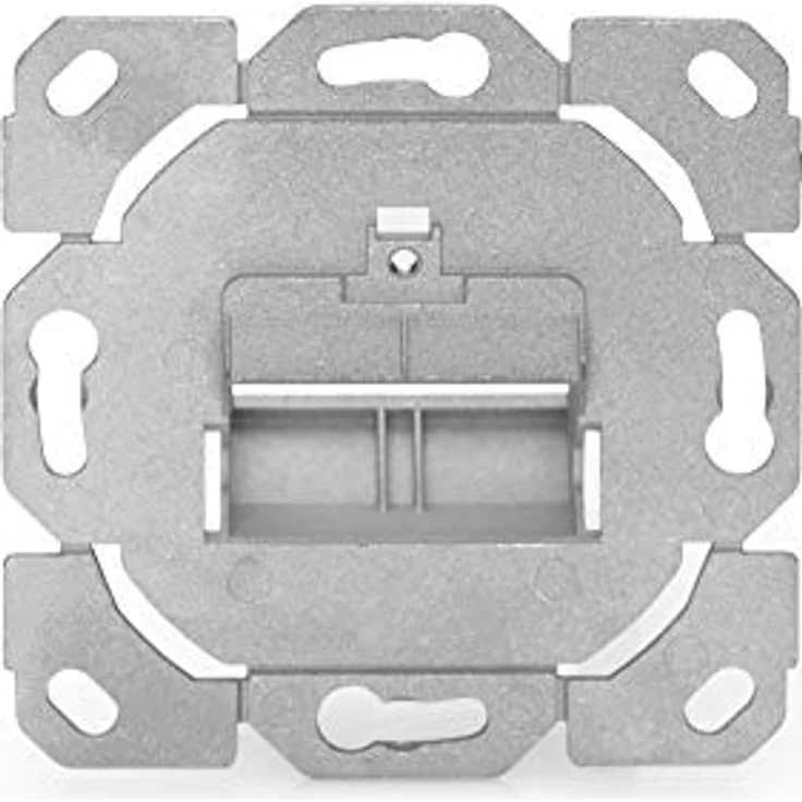 Digitus Netzwerkdose Einbau, Unbestückt 2 Port, Unterputz mit Staubschutzklappen, kompatibel zu gängigen Schalterprogrammen – Bild 3