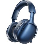 MEDION HX-1 Pro Over Ear Kopfhörer, kabellos mit Hybrid Active Noise Cancelling, Bluetooth 6.0, 190 Stunden Akkulaufzeit, IPX4 Spritzwasserschutz, blau