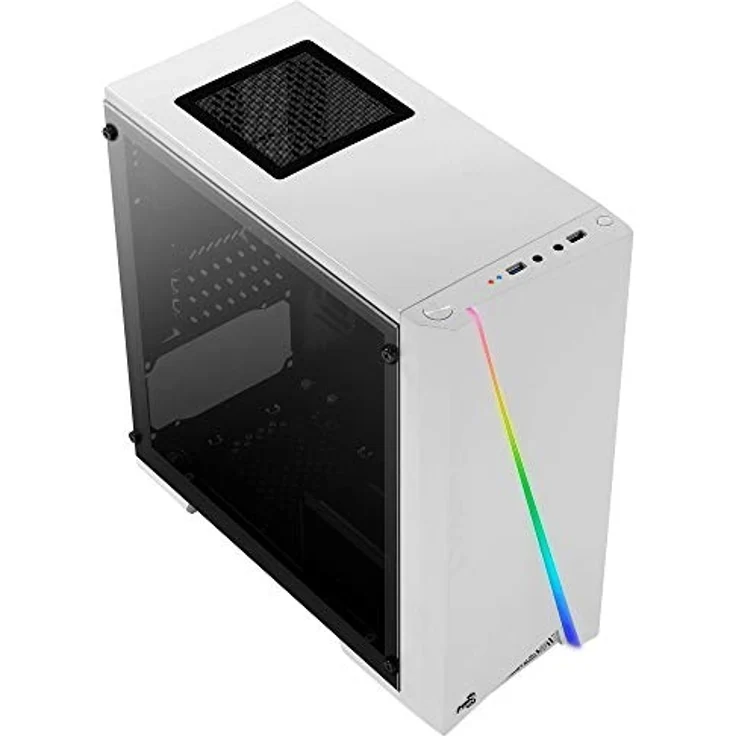 Aerocool Cylon Mini Tower-Gehäuse, weiß/schwarz, Window-Kit – Bild 4