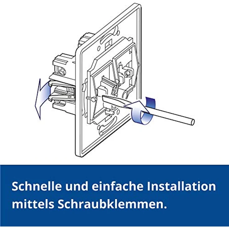 ALING-CONEL Doppel-Schutzkontaktsteckdose 16A/250V~, Unterputz für Installationsdose 60mm Ø, inkl. Rahmen, Weiß (RAL 9003) – Bild 3