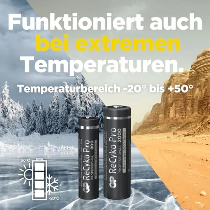 GP ReCyko+ PRO 4 Akkus AAA Micro Akku – Bild 5