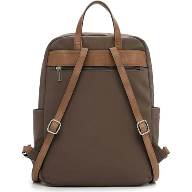 Tamaris TAS Gertraud Cityrucksack, geräumiger Laptoprucksack mit gepolstertem Fach, taupe – Bild 3