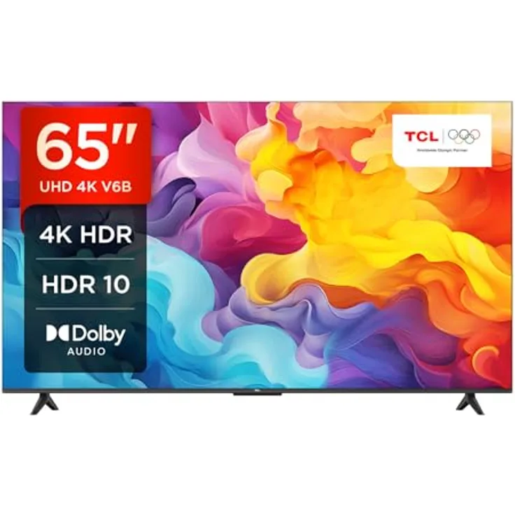 TCL V6B 65V6B, 165,1 cm (65"), 4K Ultra HD LED Smart-TV mit WLAN und Triple-Tuner, Titan