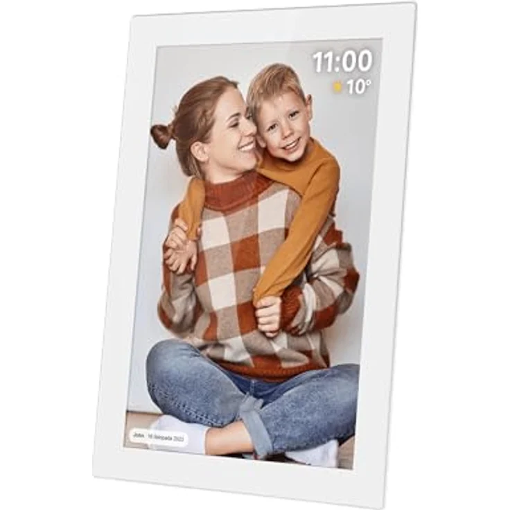 Krüger&Matz FRAMEO 10,1" digitaler Bilderrahmen mit Wi-Fi, weiß – Bild 2