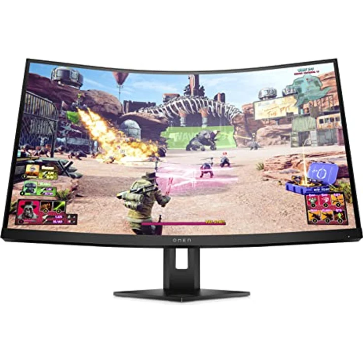 OMEN 27c Gaming Monitor - 27 Zoll Bildschirm, QHD Display, 240Hz, AMD FreeSync Premium Pro, 1 ms Reaktionszeit, HDMI 2.0, Display Port 1.4, 1x USB-C, 2x USB-A, curved, schwarz – Bild 1