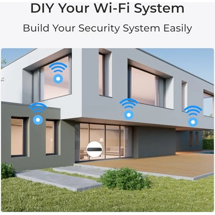 Reolink NVS12W NVR, Wi-Fi 6 Netzwerkvideorekorder mit 2TB HDD, 4 externe High-Gain-Antennen, offline Aufzeichnung in Kabellos Weiß – Bild 6