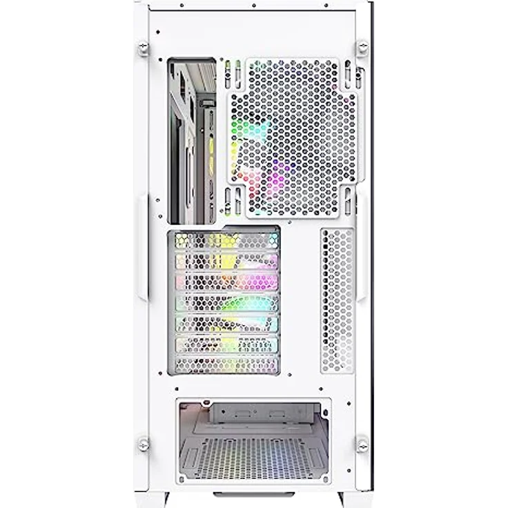 Montech AIR 903 MAX, E-ATX Mid Tower-Gehäuse, hoher Luftstrom, 3 x 140 mm ARGB PWM & 1 x 140 mm PWM-Lüfter vorinstalliert, Seitenteil aus gehärtetem Glas, Mesh-Front, Typ-C, unterstützt 4090 – Bild 5
