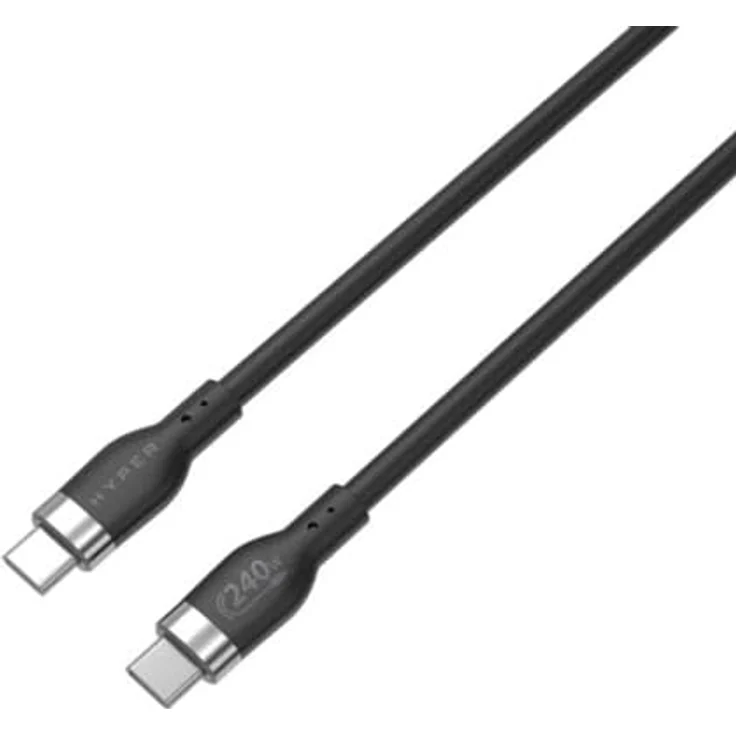 Targus HyperJuice 240 W USB-C Kabel, 1 m Silikon, rotierbar und verwicklungssicher, schwarz – Bild 6