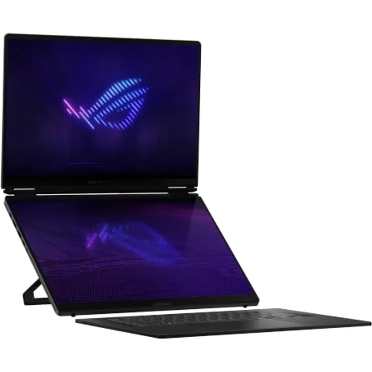 ASUS ROG Zephyrus Duo GX651AX-SR004W 16" WQXGA OLED Core Ultra 9 386H 64GB/2TB RTX 5090 Win11 (16", 2000 GB, 64 GB, DE), Notebook, Grau