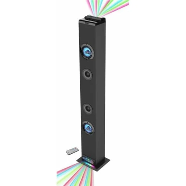 INOVALLEY HP58BTH, Bluetooth-Soundturm mit 60 W, Bluetooth V4.1, Beleuchtung, FM, AUX-IN, abnehmbarer Ständer – Bild 6