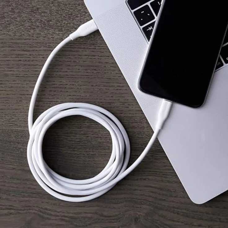 AmazonBasics - USB-C-auf-Lightning-Kabel, MFi-zertifiziertes Ladekabel für iPhone 11-11 Pro-11 Pro max-X-XS-XR-XS Max - 8-8 Plus, für Typ-C Ladegeräte, Unterstützt Power Delivery, Weiß, 1,82 m – Bild 6