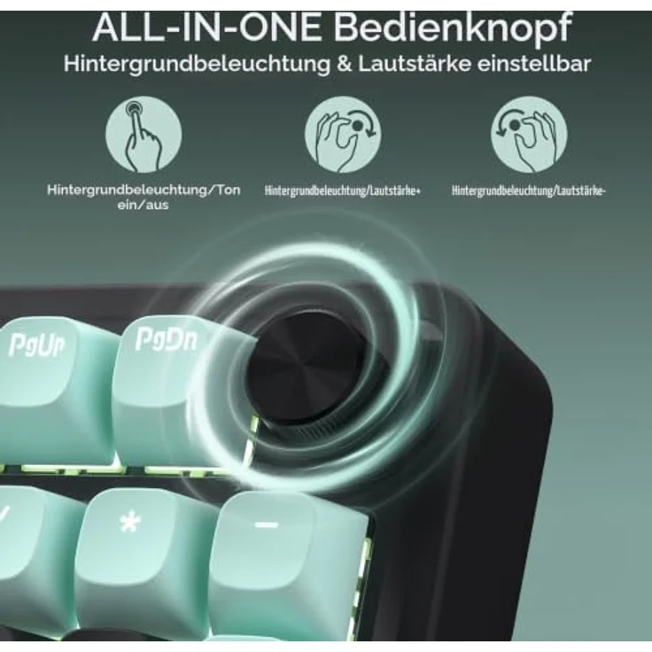Redragon K686BG-RGB-M, Kabelgebundene Gaming-Tastatur mit Magnetic-mechanical Key Switch und RGB-Beleuchtung, Schwarz – Bild 8