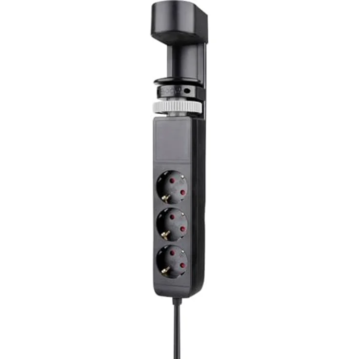 Neomounts by Newstar DS22-840BL6 VOLT Einbau-Tischsteckdose, 3 Schuko-Steckdosen und USB-A/C Anschlüsse mit 20W Power Delivery, schwarz – Bild 2