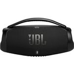JBL Boombox 3 Wifi – Kabelloser Lautsprecher mit Bluetooth und Wifi – Kompatibel mit der JBL One App – 24 Stunden Wiedergabezeit – Wasser- und staubdicht – Integrierte Powerbank – Schwarz