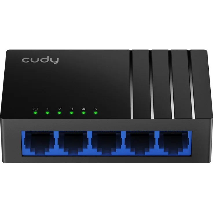 cudy GS105D 5-Port Gigabit Switch Netzwerk-Switch, Desktop Kunststoffgehäuse, Stromsparend, Plug & Play
