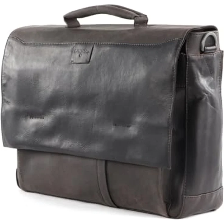 Strellson Aktentasche Brick Lane Jim Briefbag LHF, kernige Aktentasche für stilbewusste Büroauftritte, schwarz – Bild 2