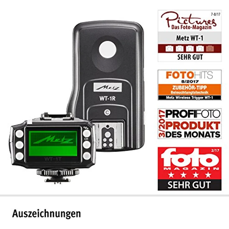 Metz WT 1 – Transceiver Kit für Canon E-TTL Kamera (Kompatibel mit DSLR- oder CSC) schwarz – Bild 2