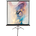 Elite Screens Stativ 1:1 203*203cm Tripod schwarz, Leinwand - Mobile Stativleinwand mit MaxWhite® Fiberglass (FG) Technologie