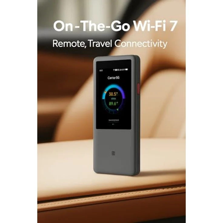 ZTE U60, Router mit MIMO-Technologie, 64 Geräte Unterstützung, Akku-betrieben, Weiss – Bild 3