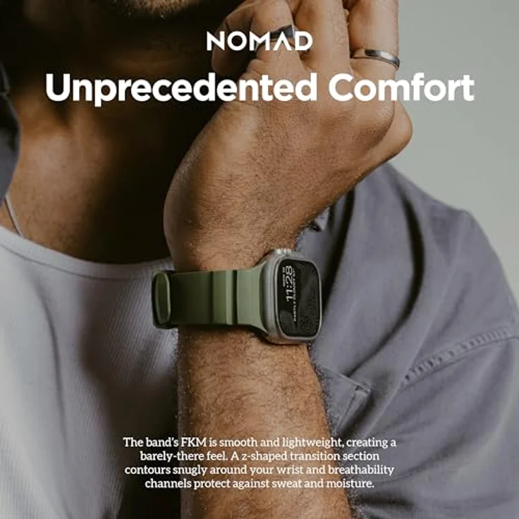 Nomad Rocky Point Band AW 49/45/44/42mm, Uhrenarmband aus Natural/Wald (Reifen) für Wearables – Bild 8