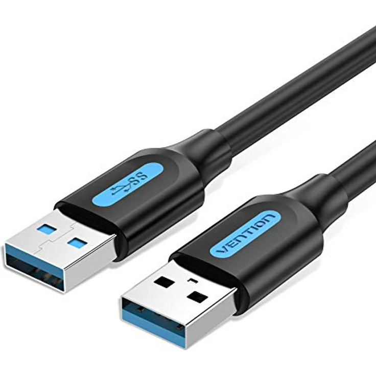 Vention USB 3.0 Stecker auf Stecker Kabel, 2 m, SuperSpeed bis zu 5 Gbit/s, kompatibel mit externen Festplatten, Druckern und Kameras – Bild 1