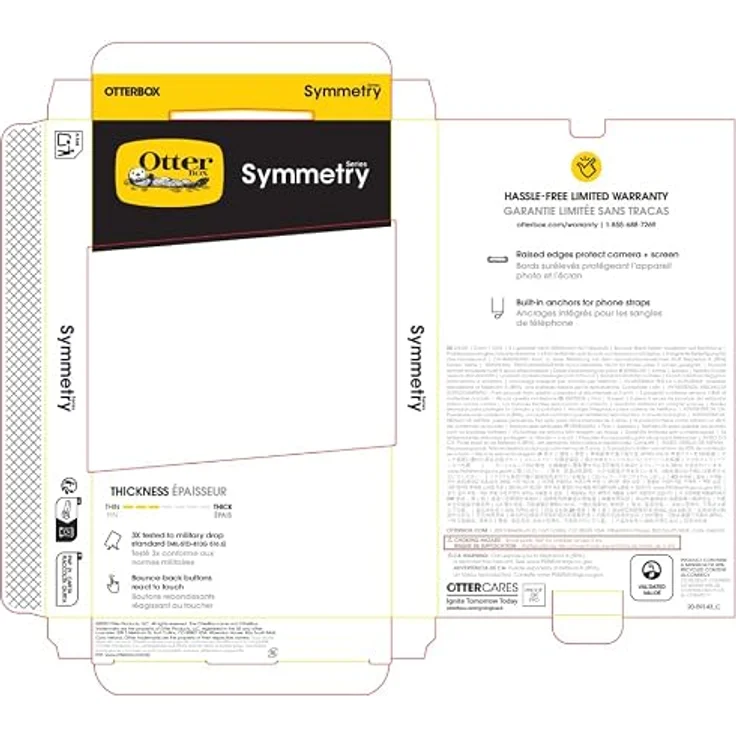 OtterBox Symmetry Clear MagSafe Camera Control, Smartphone Hülle für Apple iPhone 17 Pro mit Aufprallschutz, pink – Bild 6
