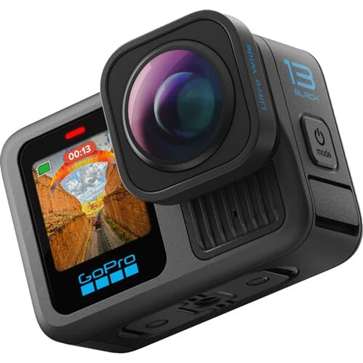 GOPRO HERO13 Black Ultra Wide Edition Action Kamera, 4K60, WLAN, Touchscreen, wasserdicht, HyperSmooth Stabilisierung – Bild 4