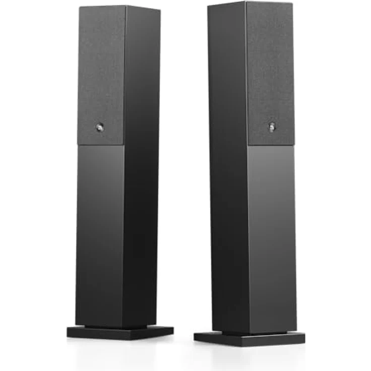 Audio Pro A38 W, Kabelgebundene Standlautsprecher mit 2 x 4,5" Tieftöner, Schwarz – Bild 2
