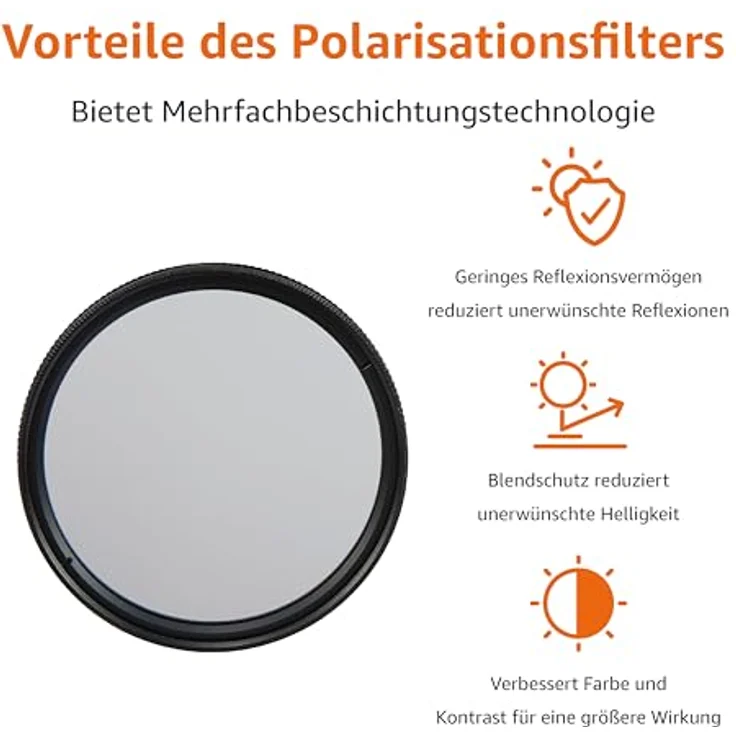 AmazonBasics Zirkularer Polarisationsfilter - 55mm – Bild 2