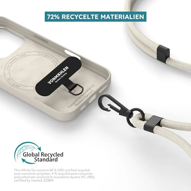 Vonmählen Infinity Go Gurt, Universelle Handy-Kette in cremefarben – Bild 7