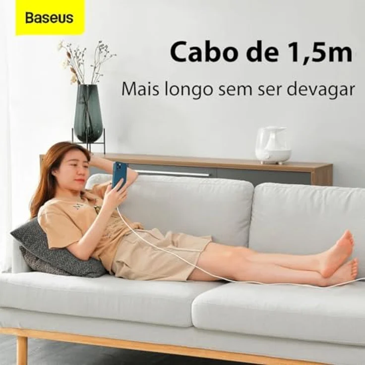 Baseus Cable Simple Wisdom - Type C to Lightning - PD 20W 5A 1,5 m - 2 pieces (TZCATLZJ-02) white – Bild 3