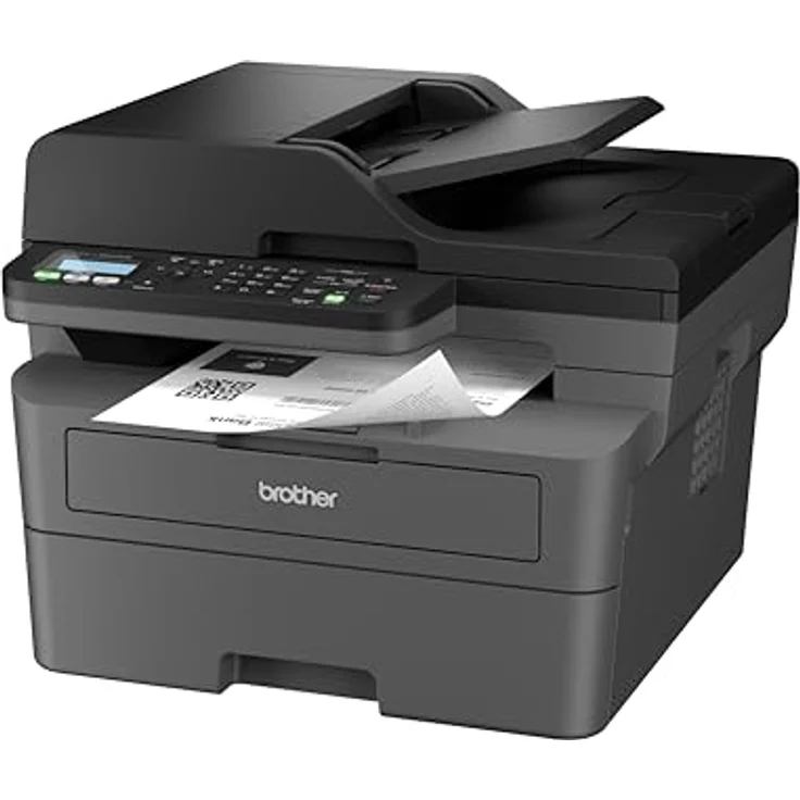Brother MFCL2800DW 4-in-1-Multifunktions-Laserdrucker, 32 Ppm, Frontdruck, automatische Rückseite, 2-zeiliges LCD-Display, Fast Ethernet, WLAN mit 5 GHz und USB – Bild 2